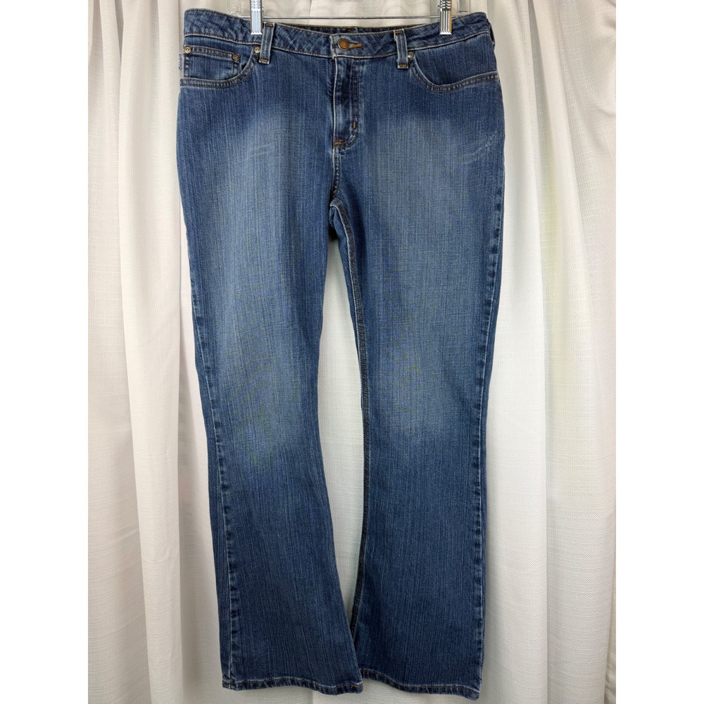 Carhartt WB001 FIO Traditional Fit Medium Wash Straight Leg Jeans Womens 12x32